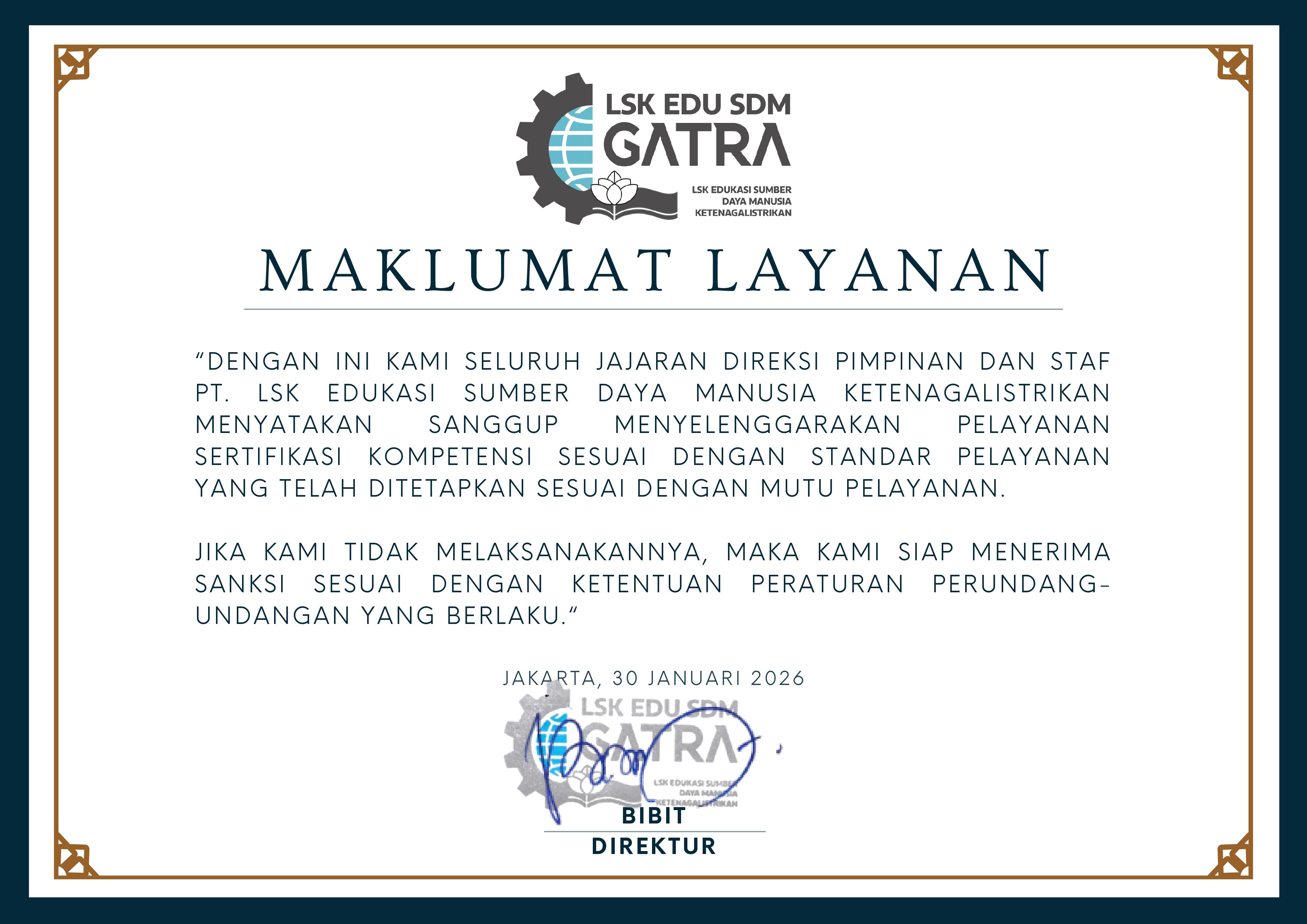 Maklumat Layanan
