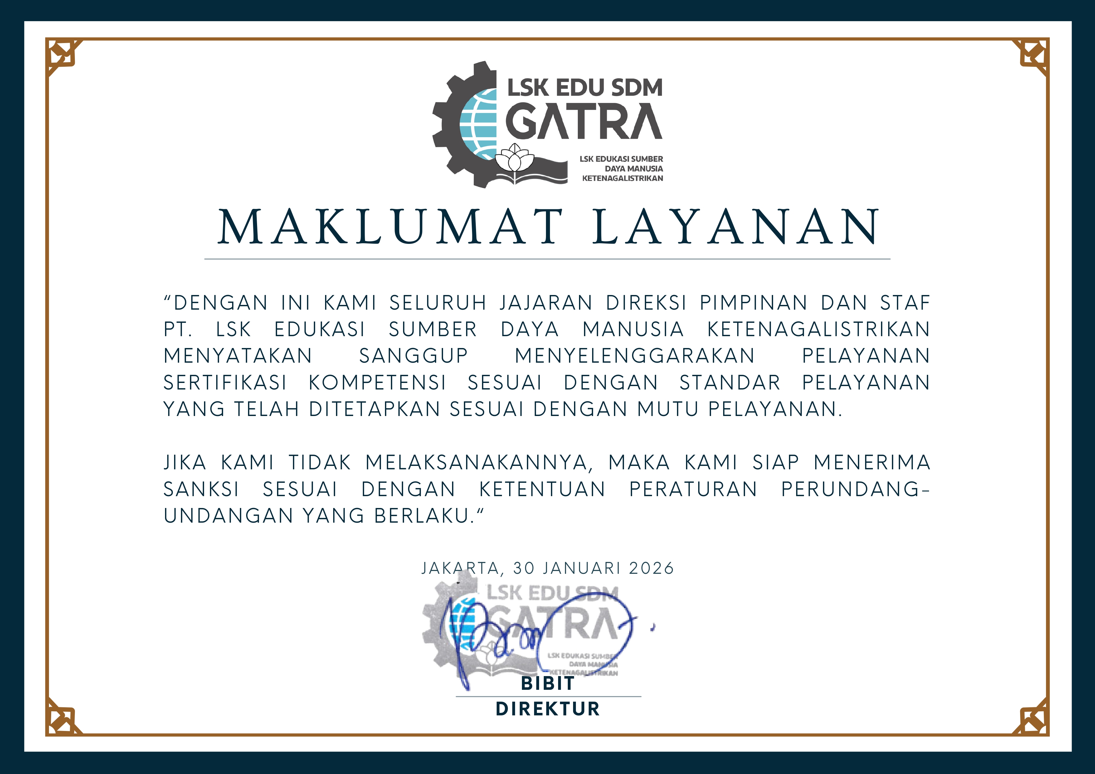 Maklumat Layanan